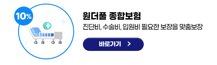 원더풀 종합보험 (진단비, 수술비, 입원비 필요한 보장을 맞춤보장) 바로가기